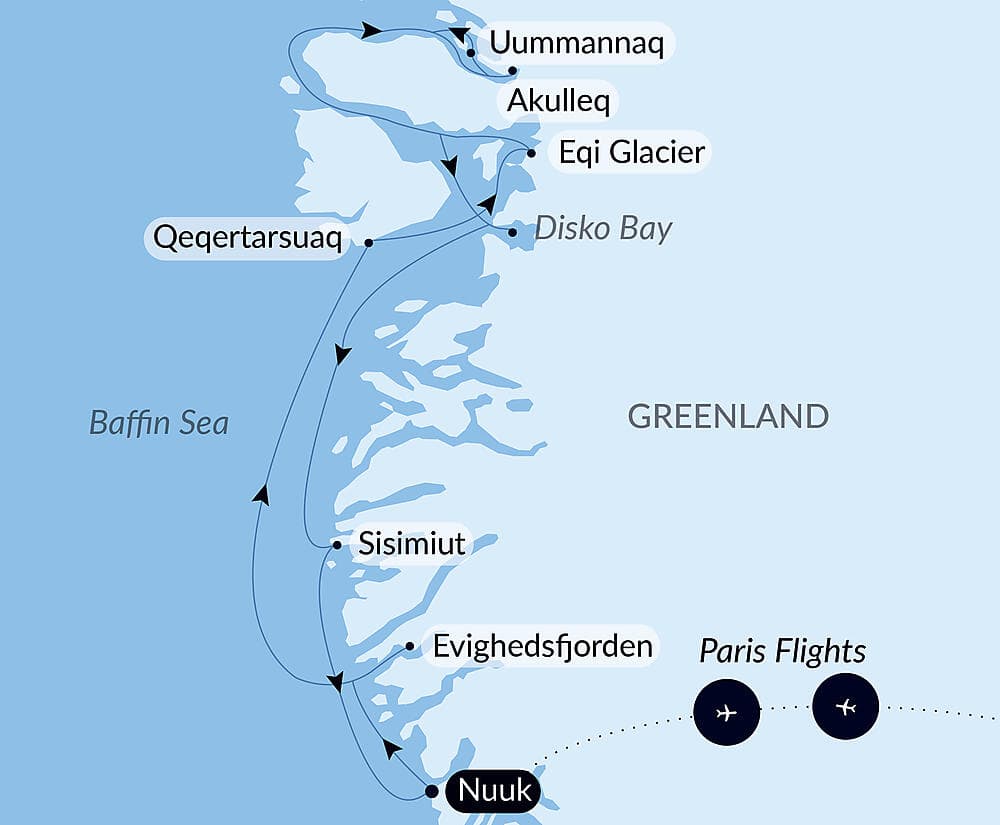 Disko Bay and Inuit villages