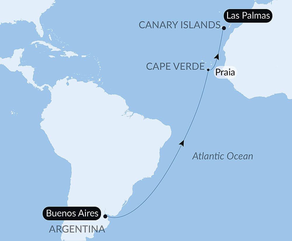 Ocean Voyage: Buenos Aires - Las Palmas de Gran Canaria