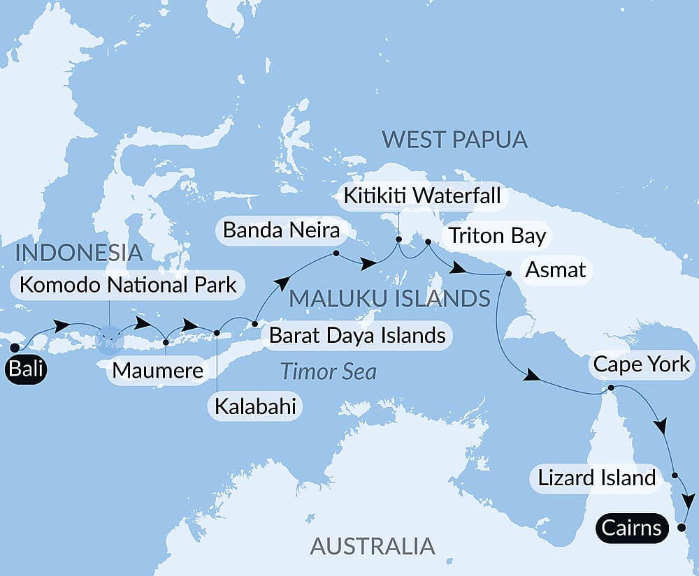 Tropical Odyssey between Indonesia and North East Australia null