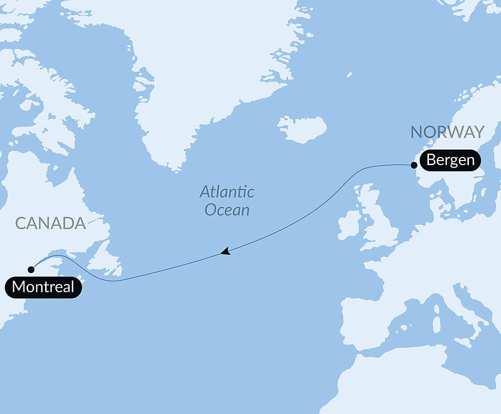 Ocean Voyage: Bergen-Montreal