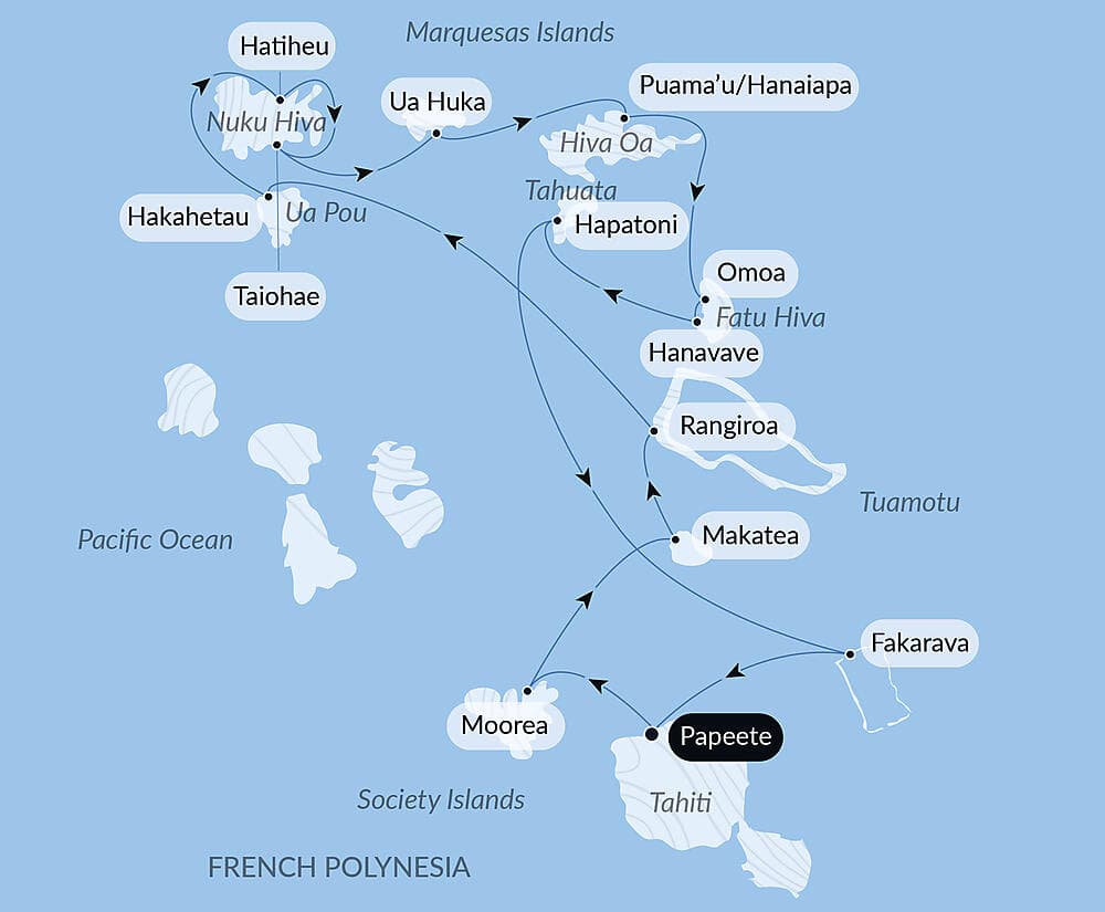 Polynesian Bliss: Marquesas, Tuamotu and Society Islands   null