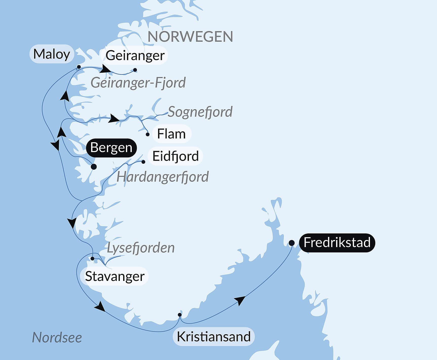 The legendary fjords of Norway
