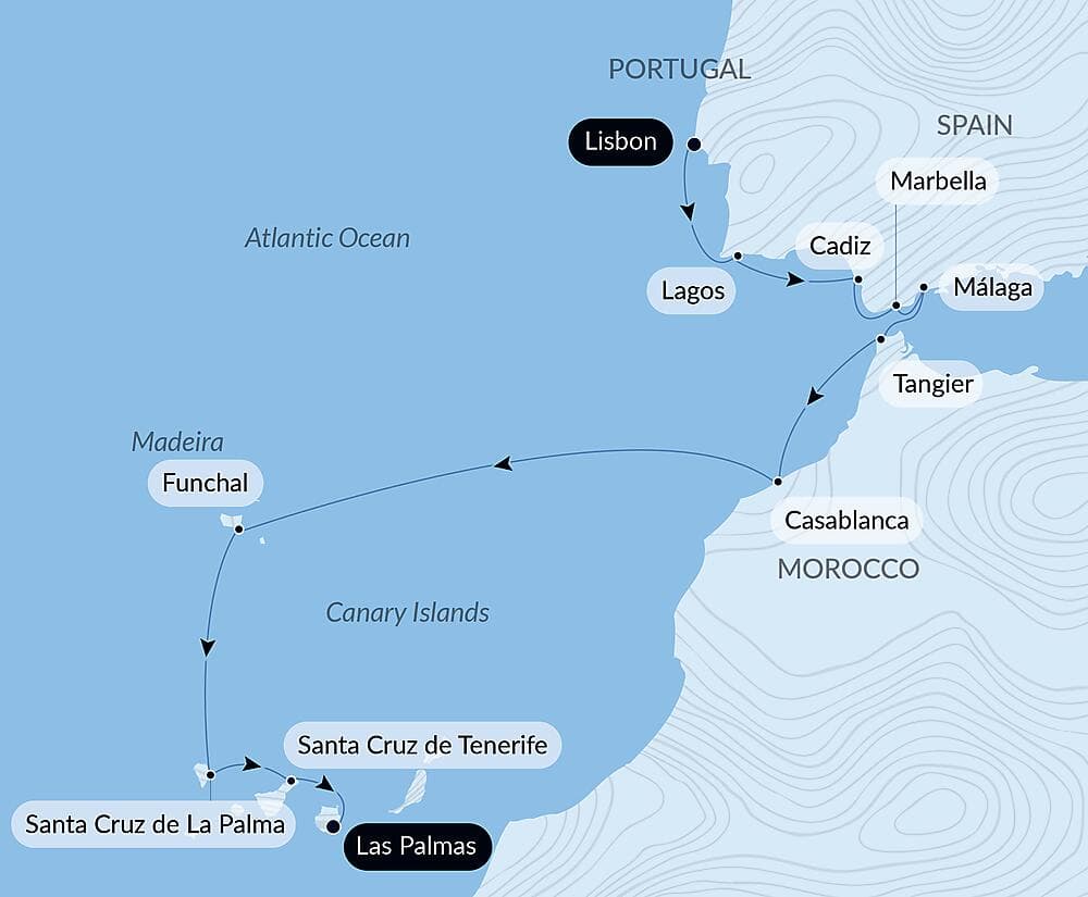 Lisbon to the Canary Islands by Sea: Spain, Morocco, & Atlantic Isles – with Smithsonian Journeys null